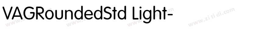 VAGRoundedStd Light字体转换
